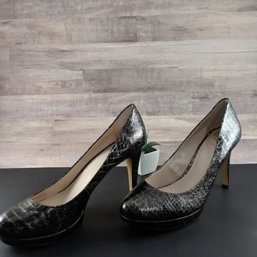 Vince Camuto Zella Reptile Snake Embossed Pump